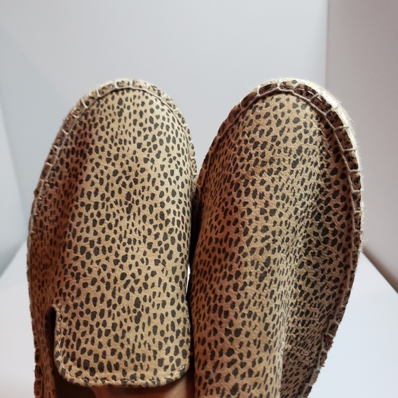 Leopard espadrille flat mules slip-on leopard - Picture 8 of 8